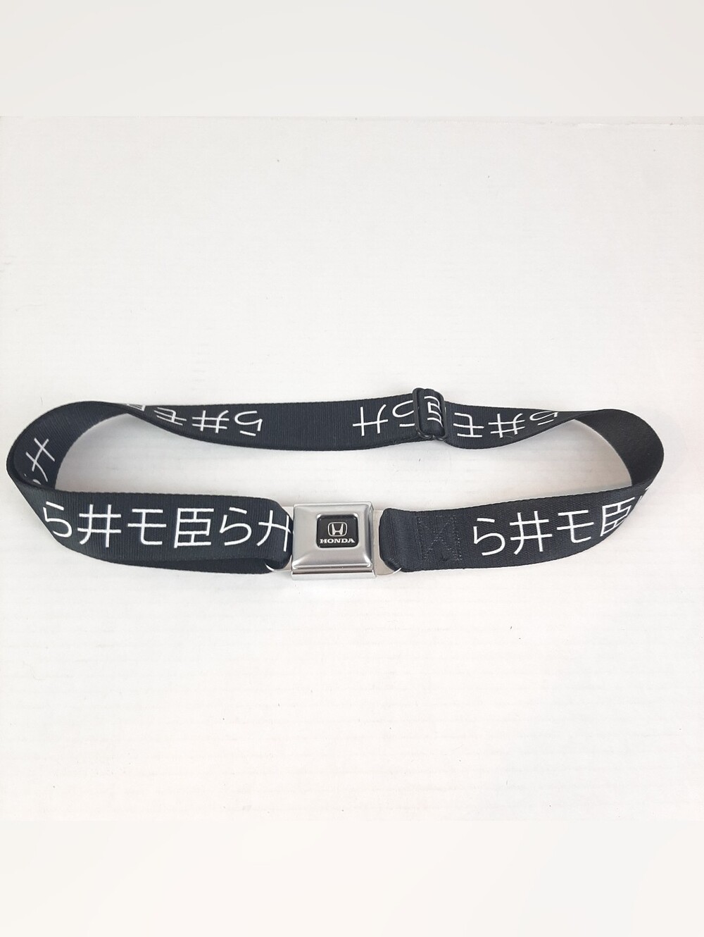 Buckle-Down Stretch Belt Real Honda Belt Buckle Belt Unisex Black